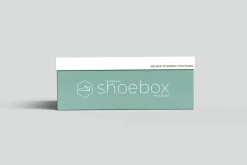 Square Shoe Box Mockup - 8 views