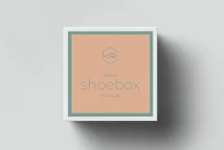 Square Shoe Box Mockup - 8 views