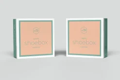 Square Shoe Box Mockup - 8 views
