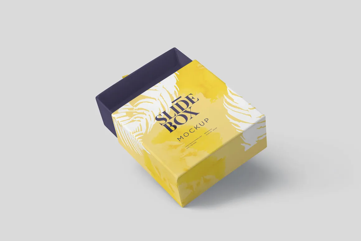 Square Sliding Box Mockups