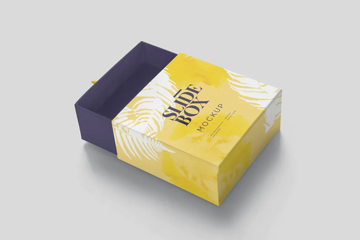 Square Sliding Box Mockups