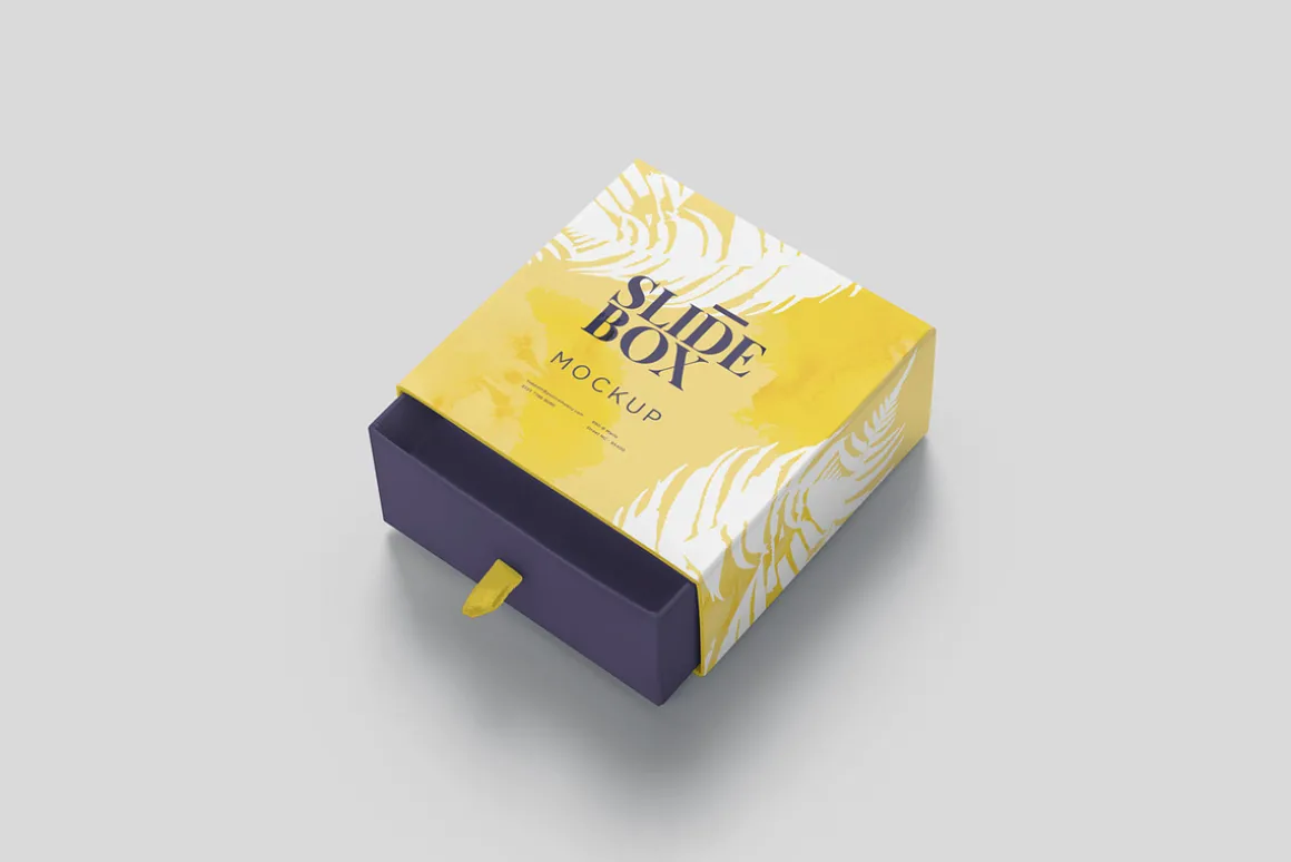 Square Sliding Box Mockups