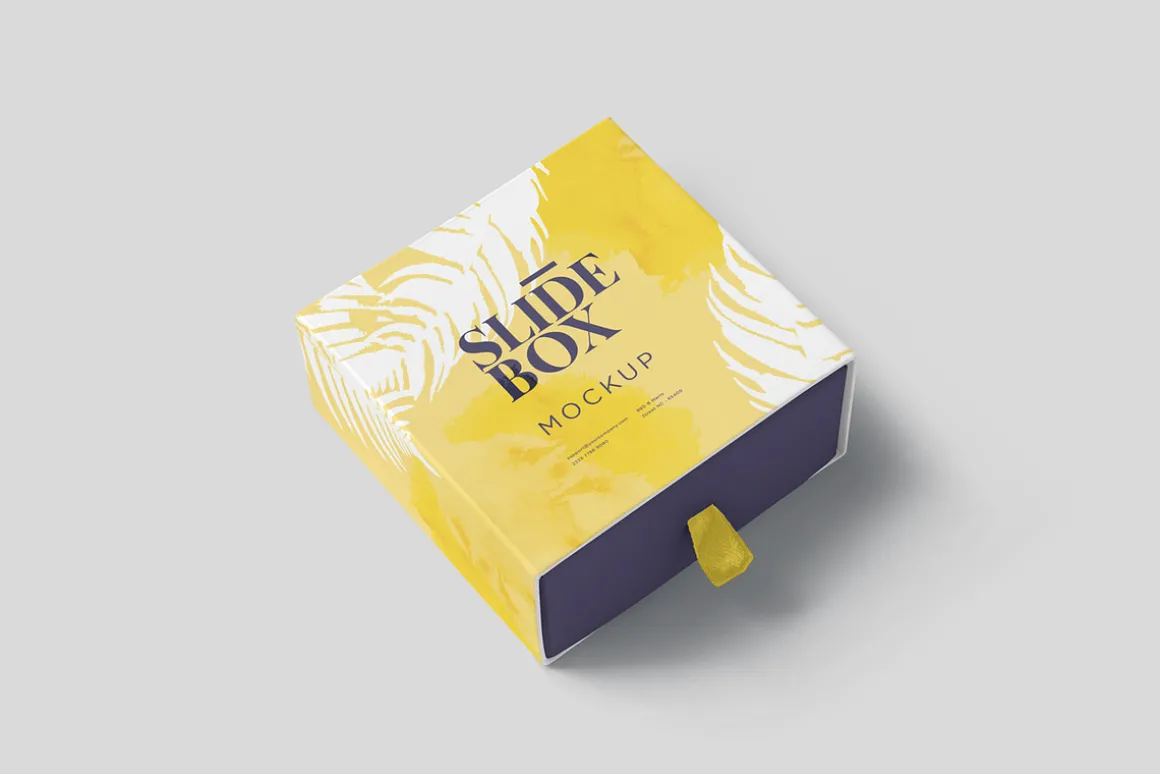 Square Sliding Box Mockups