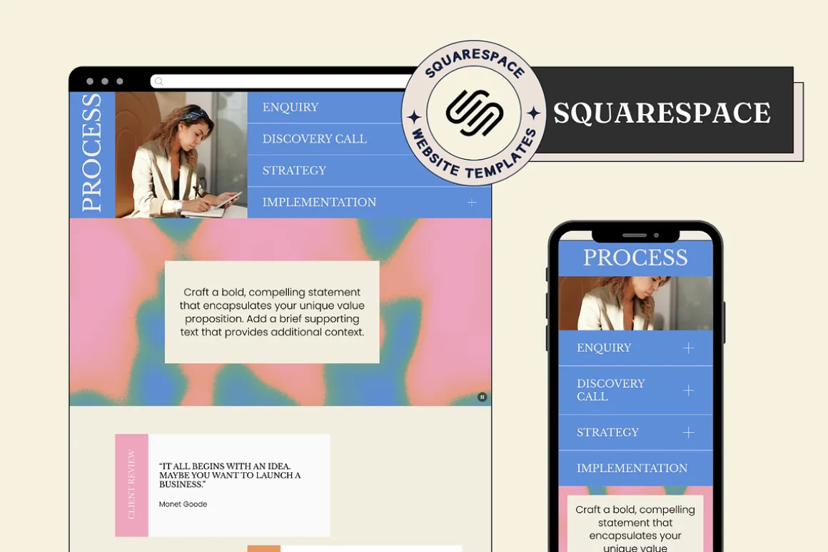 Squarespace Website template