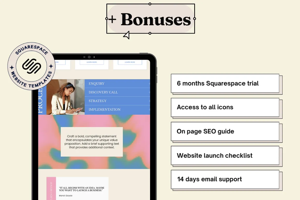 Squarespace Website template