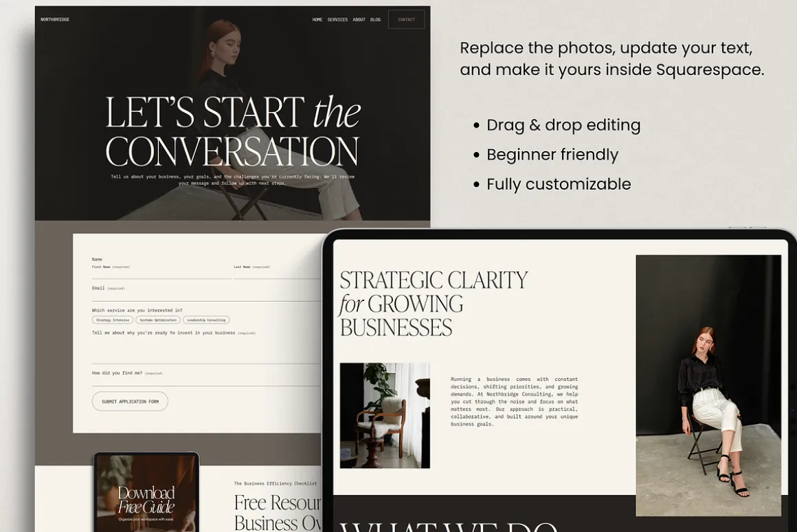 Squarespace Website for Consultants
