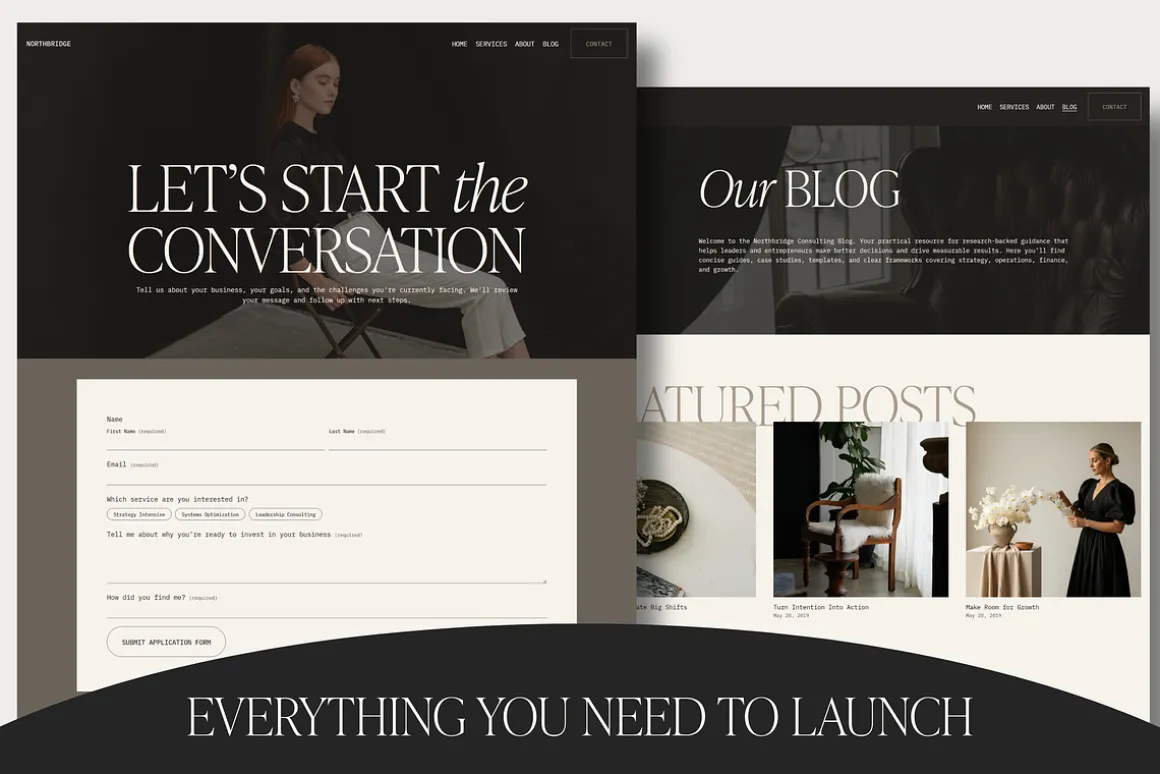 Squarespace Website for Consultants