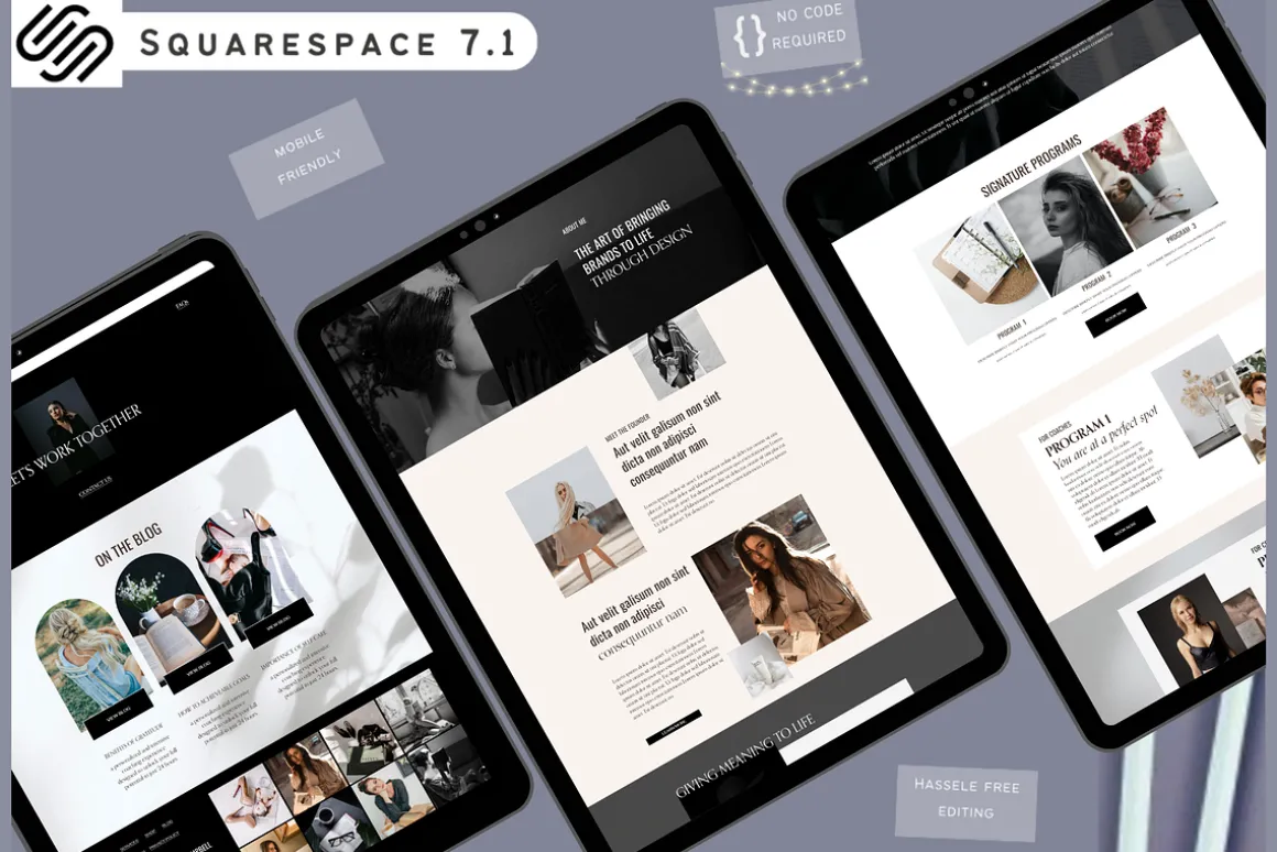 Squarespace Website Template 7.1