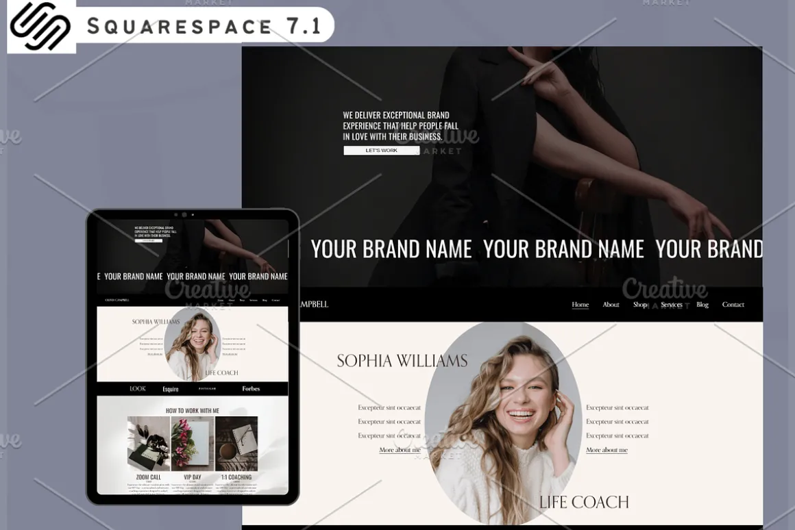 Squarespace Website Template 7.1