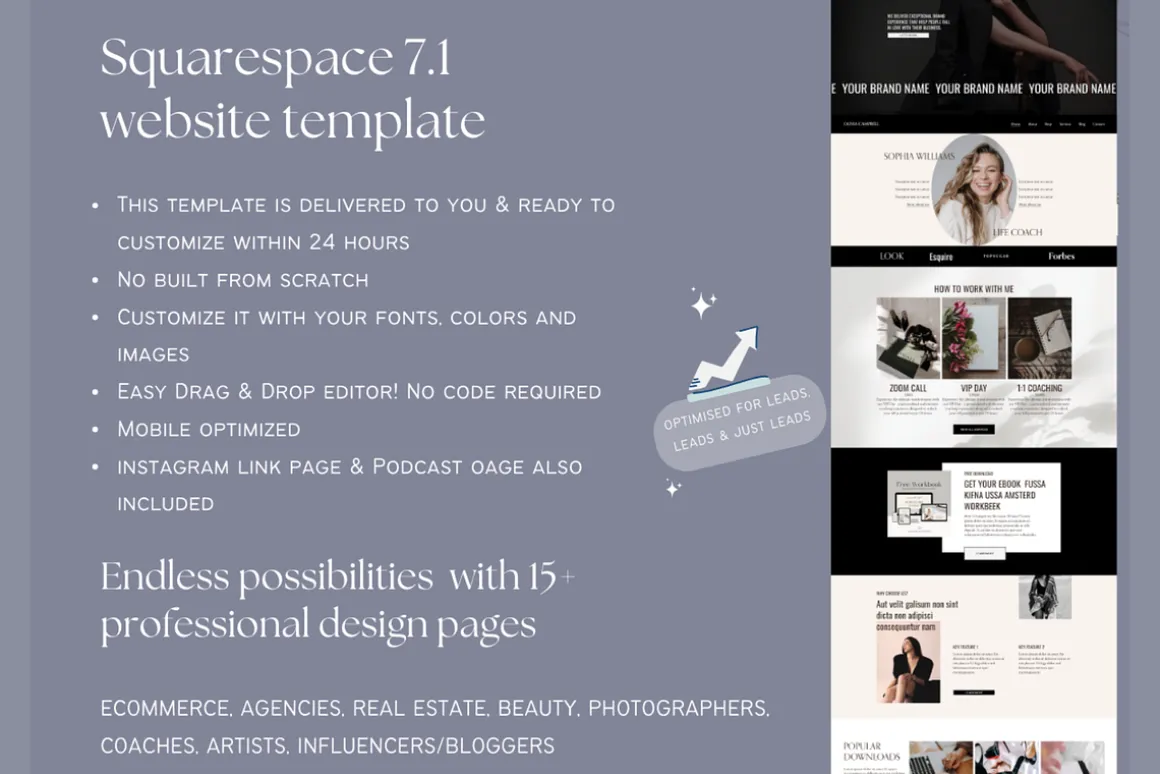 Squarespace Website Template 7.1