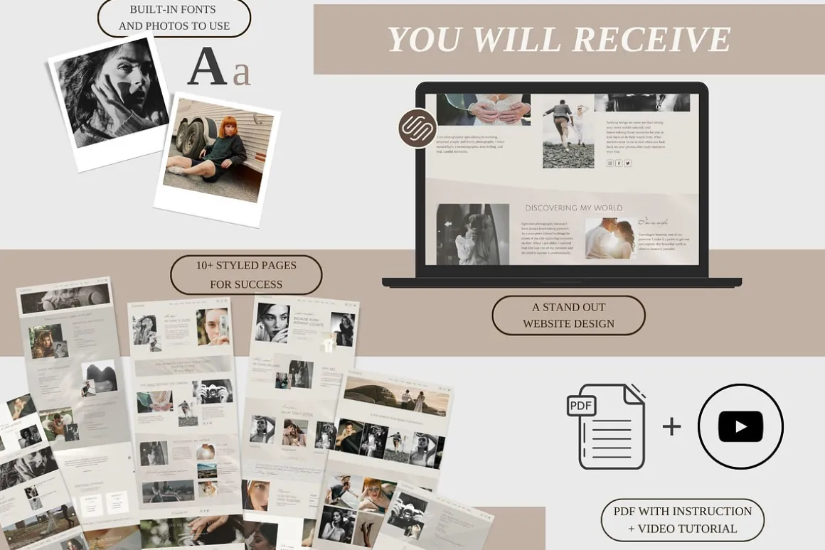 SquareSpace Website Template Photo