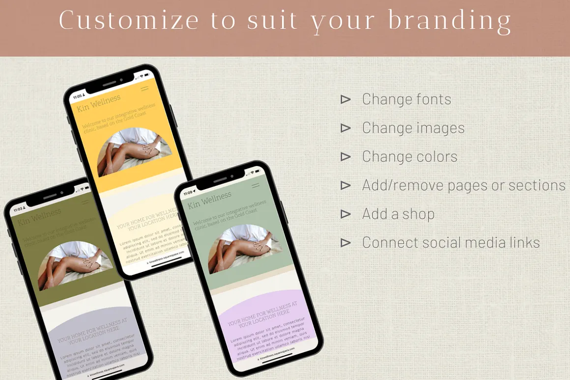 Squarespace Website Template: Mae