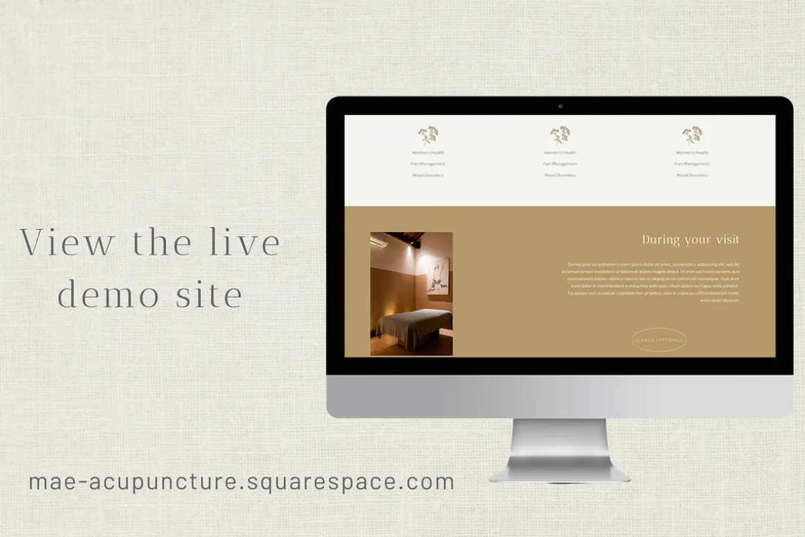 Squarespace Website Template: Mae