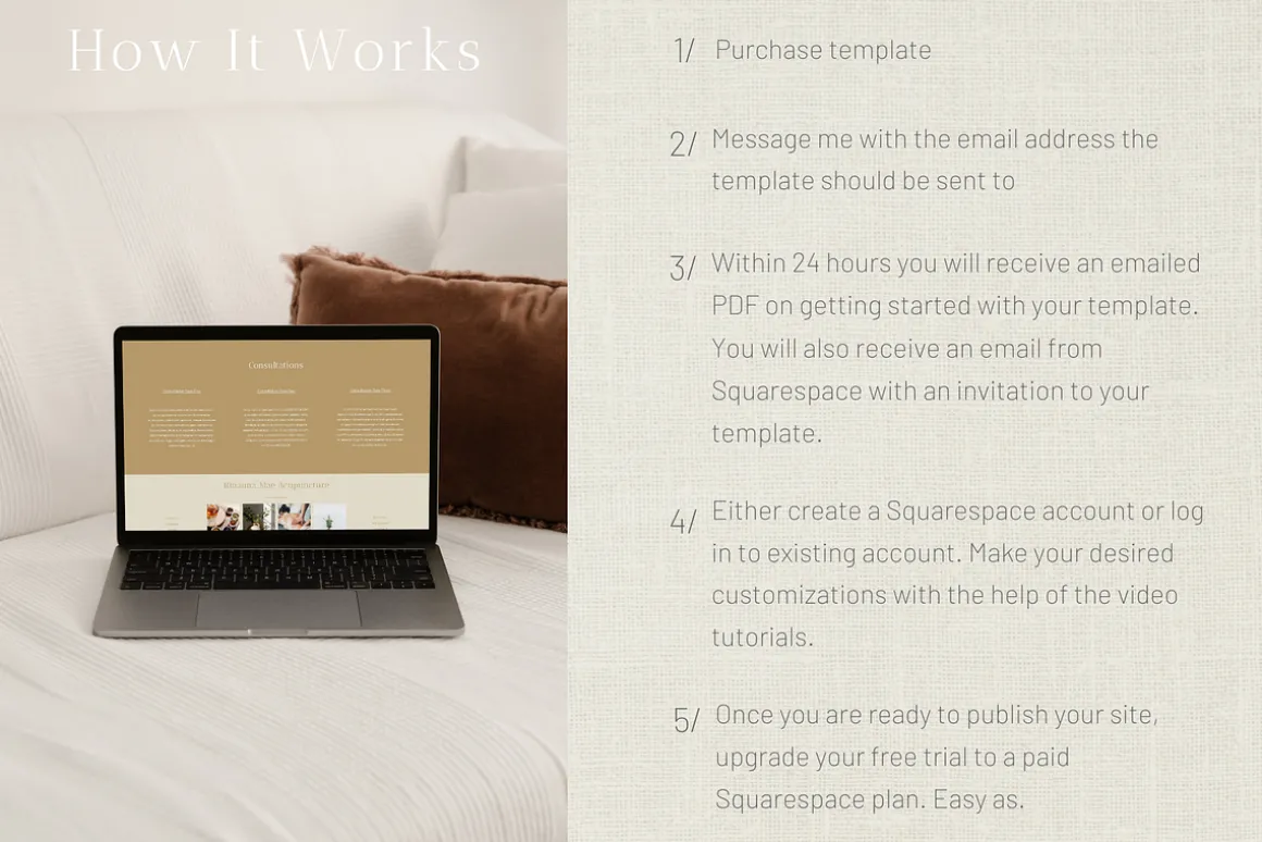 Squarespace Website Template: Mae