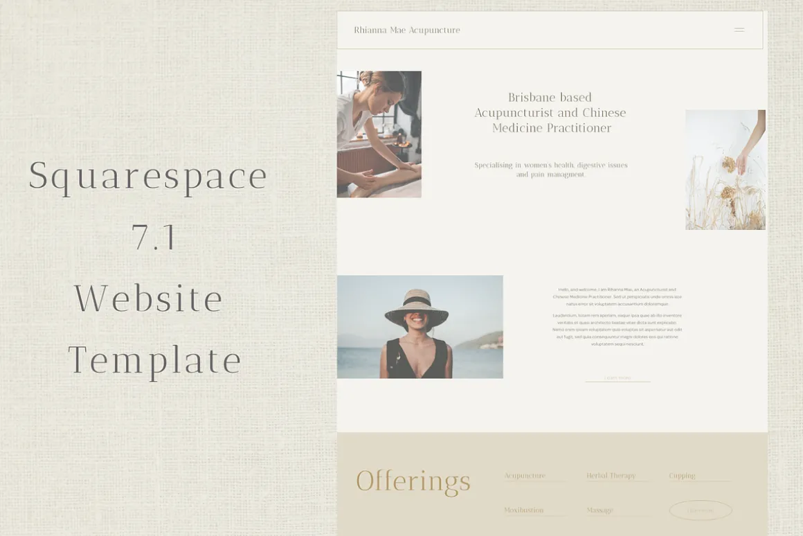 Squarespace Website Template: Mae