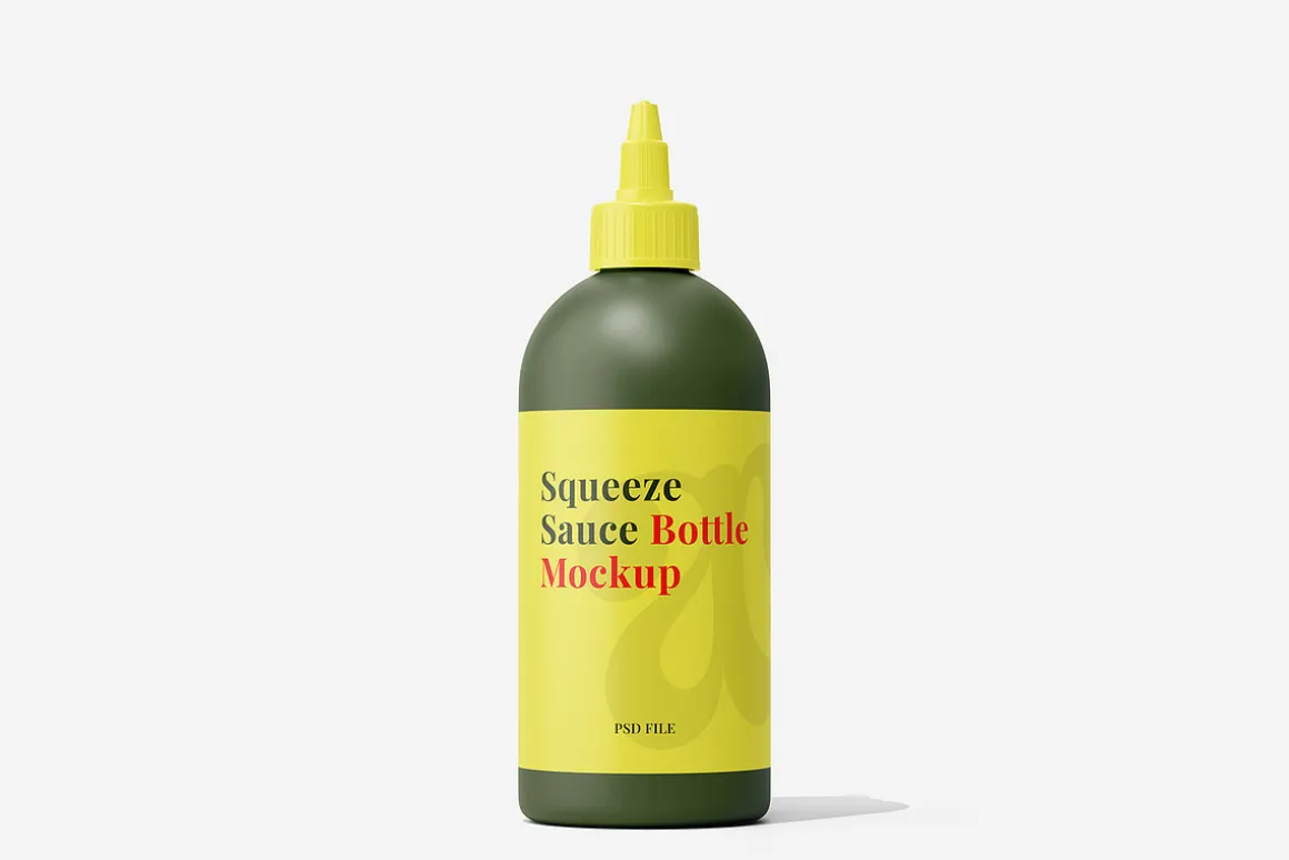 Squeeze Sauce Bottle Mockup Vol.1