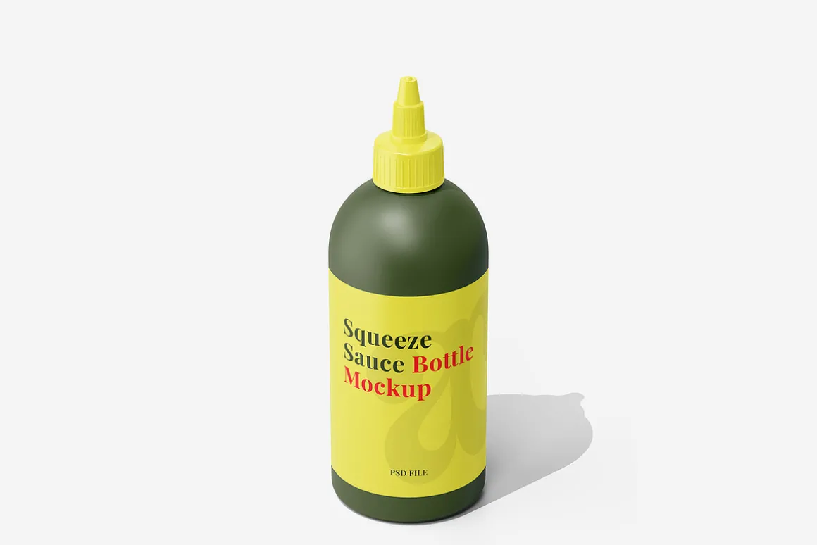 Squeeze Sauce Bottle Mockup Vol.1