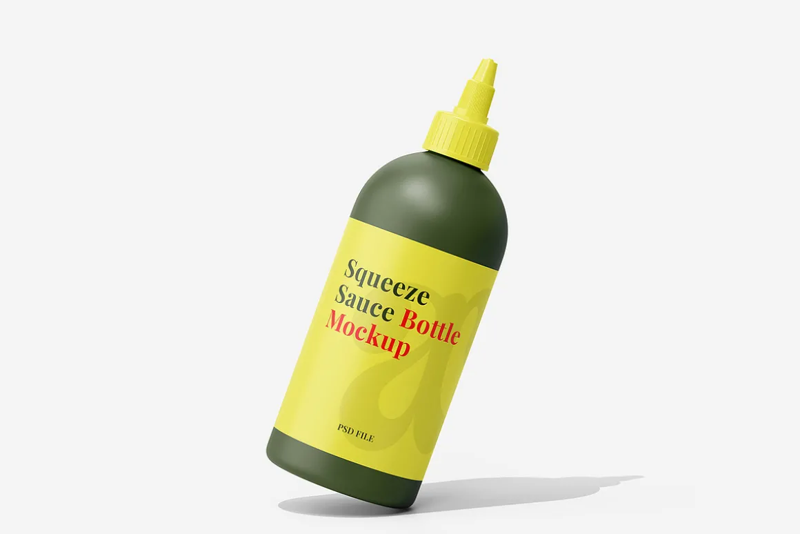 Squeeze Sauce Bottle Mockup Vol.1