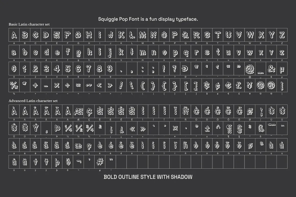 Squiggle Pop Font - Fun Display Type