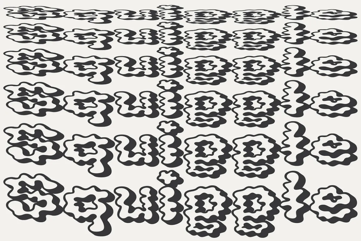 Squiggle Pop Font - Fun Display Type