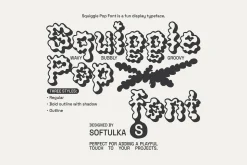 Squiggle Pop Font - Fun Display Type