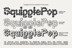 Squiggle Pop Font - Fun Display Type