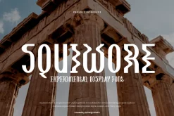 Squiwore - Experimental Font
