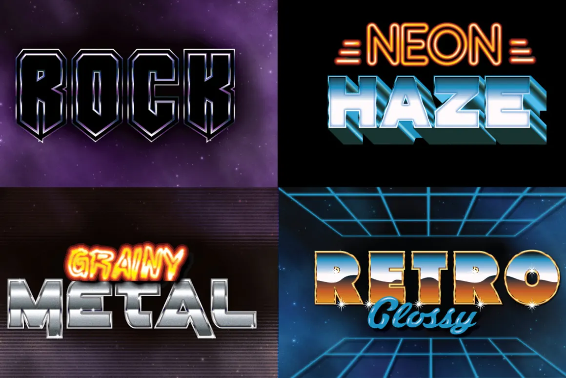 80's Retro Graphic Styles
