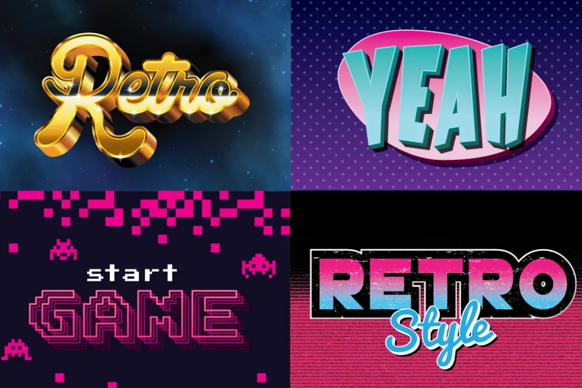 80's Retro Graphic Styles