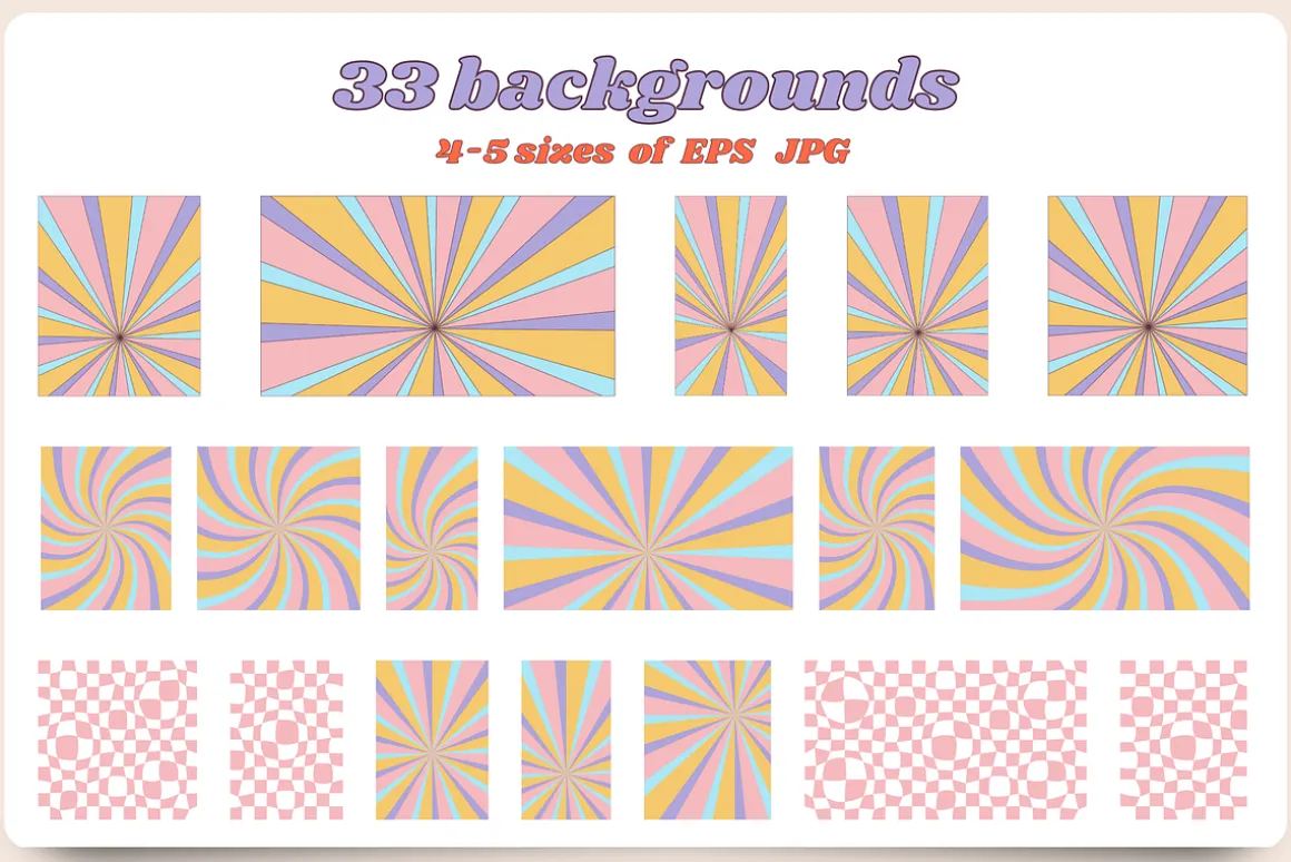 70s Retro Groovy Vintage Collection