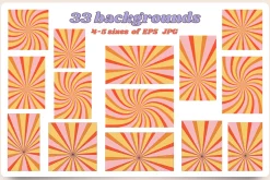 70s Retro Groovy Vintage Collection