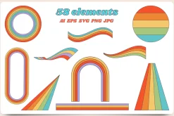 70s Retro Groovy Vintage Collection