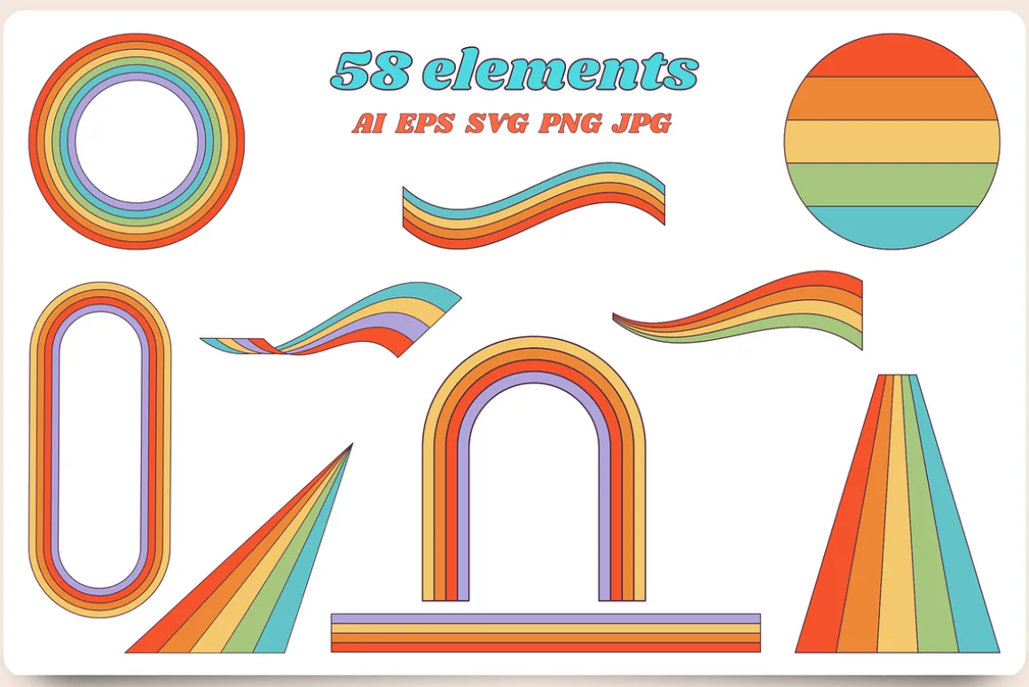 70s Retro Groovy Vintage Collection