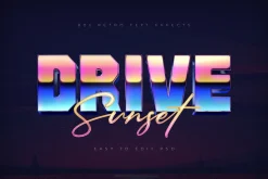 80s Retro Nostalgia Text Effects