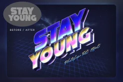 80s Retro Nostalgia Text Effects