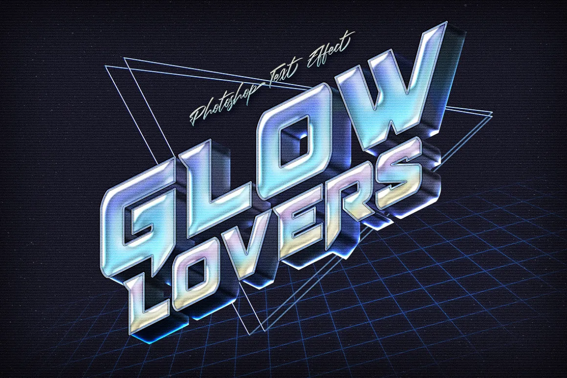 80s Retro Nostalgia Text Effects