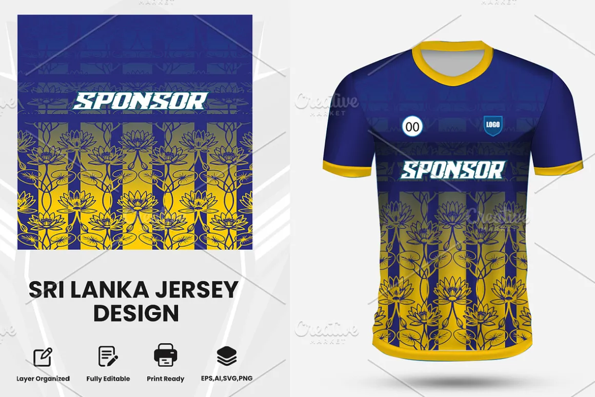 Sri Lanka Style Cricket Jersey