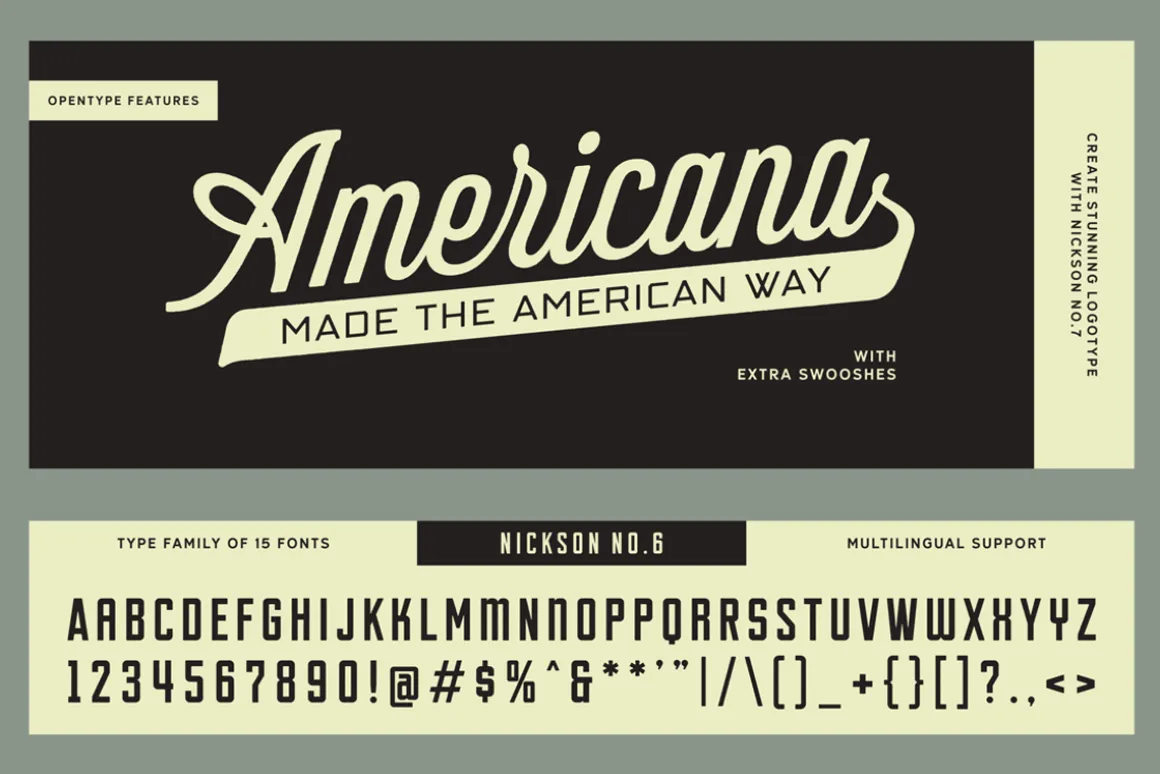 S&S Nickson Font Bundle