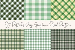 St. Patrick’s Day Gingham Plaid Patt
