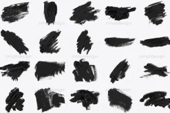 Stamp Textured Oil Photoshop Brushes