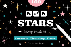 100 Star stamp brushes