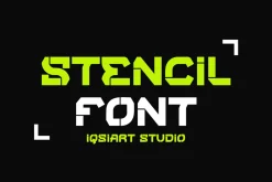 Stencil Ashera Font