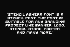 Stencil Ashera Font