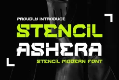 Stencil Ashera Font