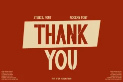 Stencil Bickors Font