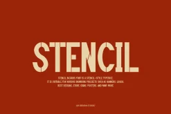 Stencil Bickors Font