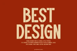Stencil Bickors Font