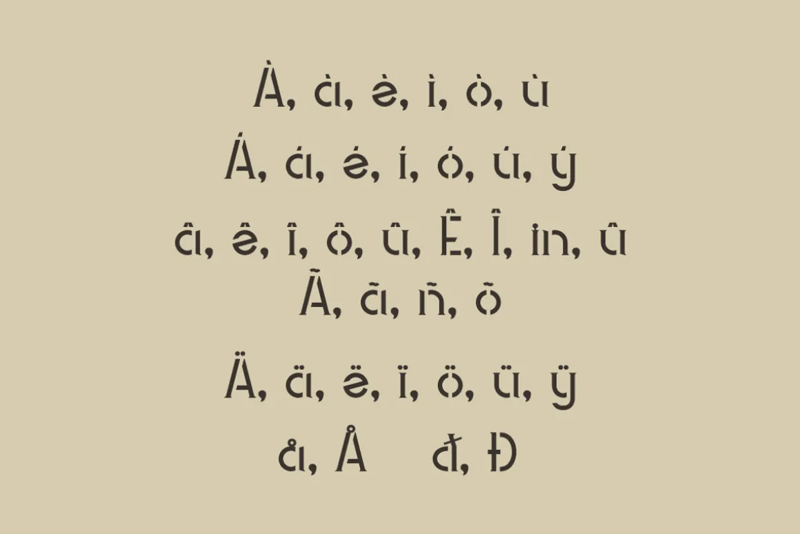 Stencil Rofigat - Typewriter Font