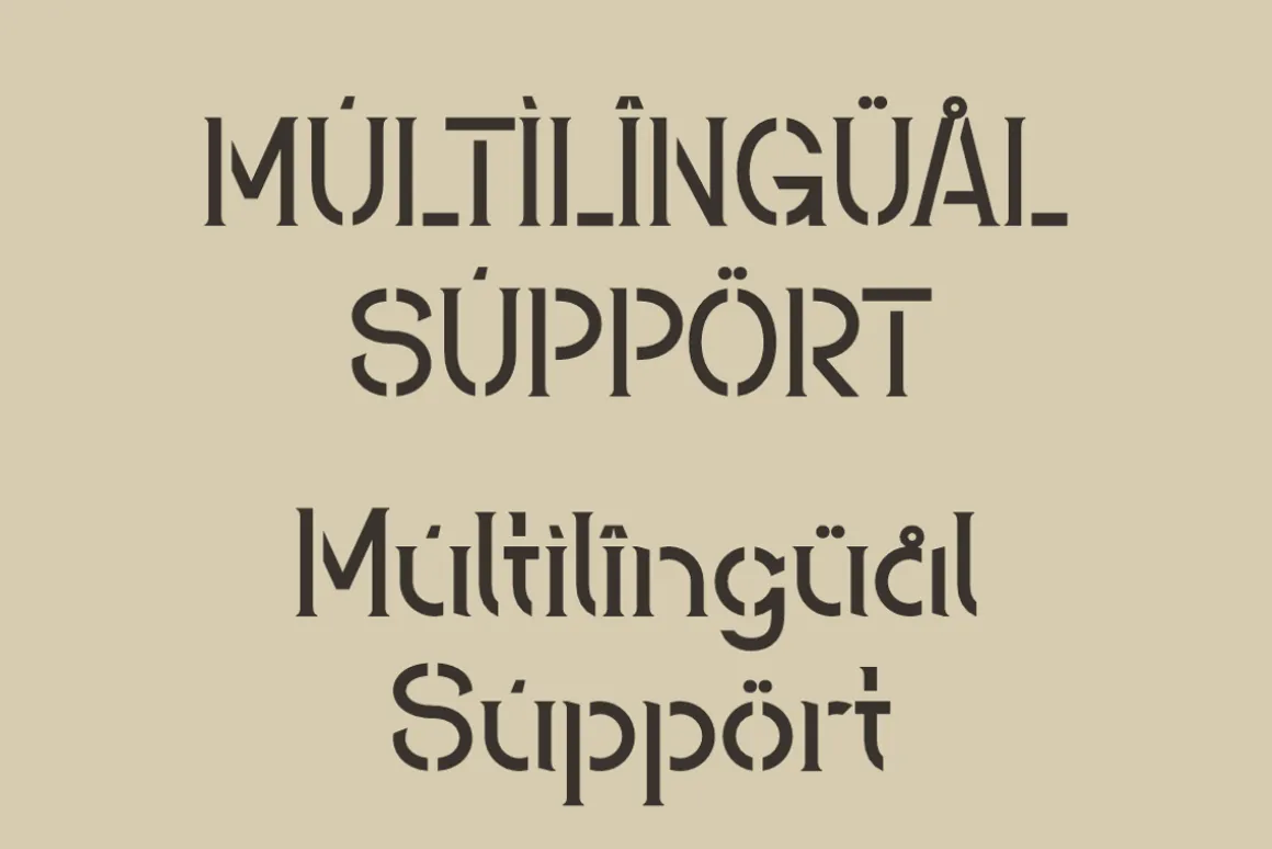 Stencil Rofigat - Typewriter Font