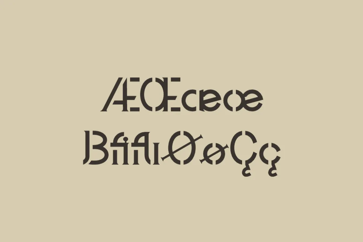 Stencil Rofigat - Typewriter Font